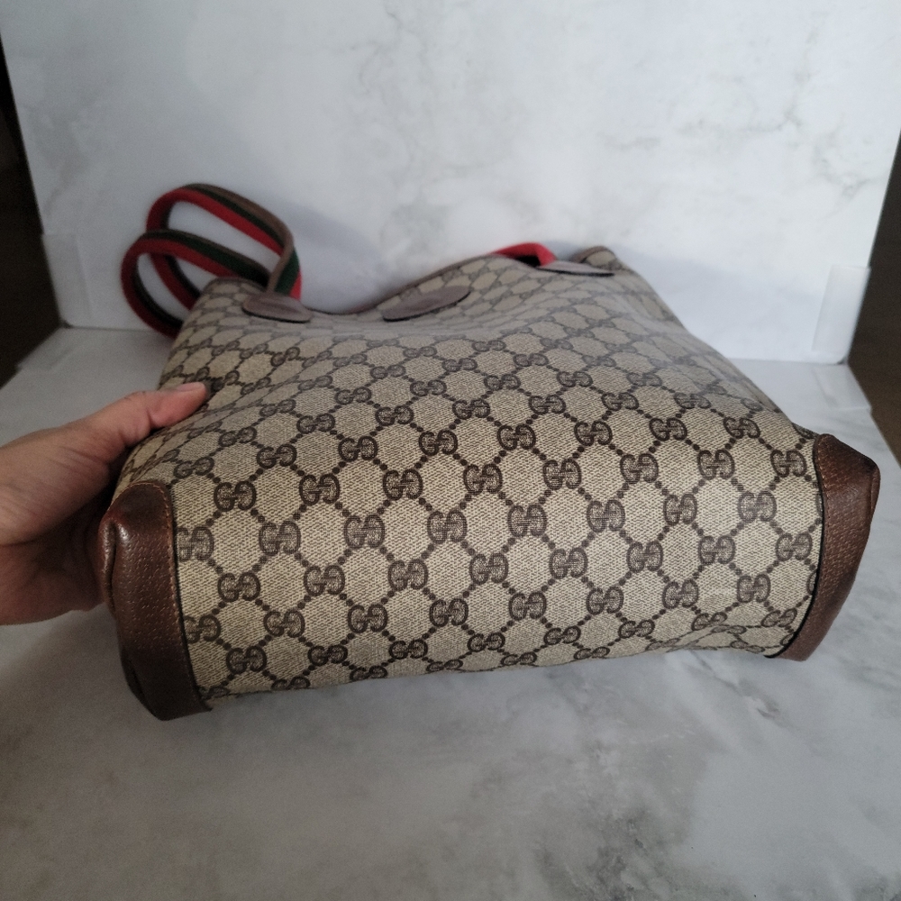 Authentic Gucci vintage GG canvas tote bag 39.02.003 (A25) - Picture 4 of 15